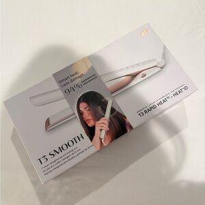 T3 Smooth ID 1” Digital Ceramic Flat Iron Smart Heat Setting Personalization